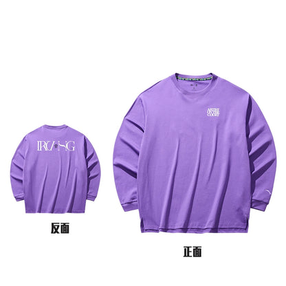 ANTA カイリーアービング ルーズ ロングスリーブ Tシャツ | ANTA Kyrie Irving American Loose Knitted Long-sleeved T-shirt