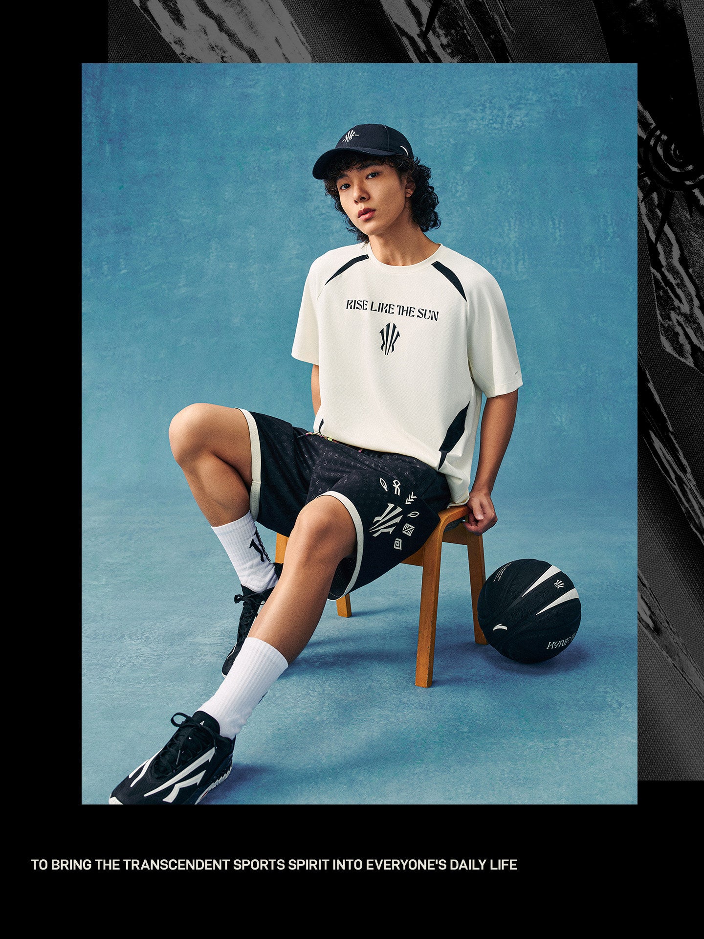 ANTA カイリーアービング カラーブロック 半袖Tシャツ | ANTA Kyrie Irving Color-Block Short-Sleeve T-Shirt