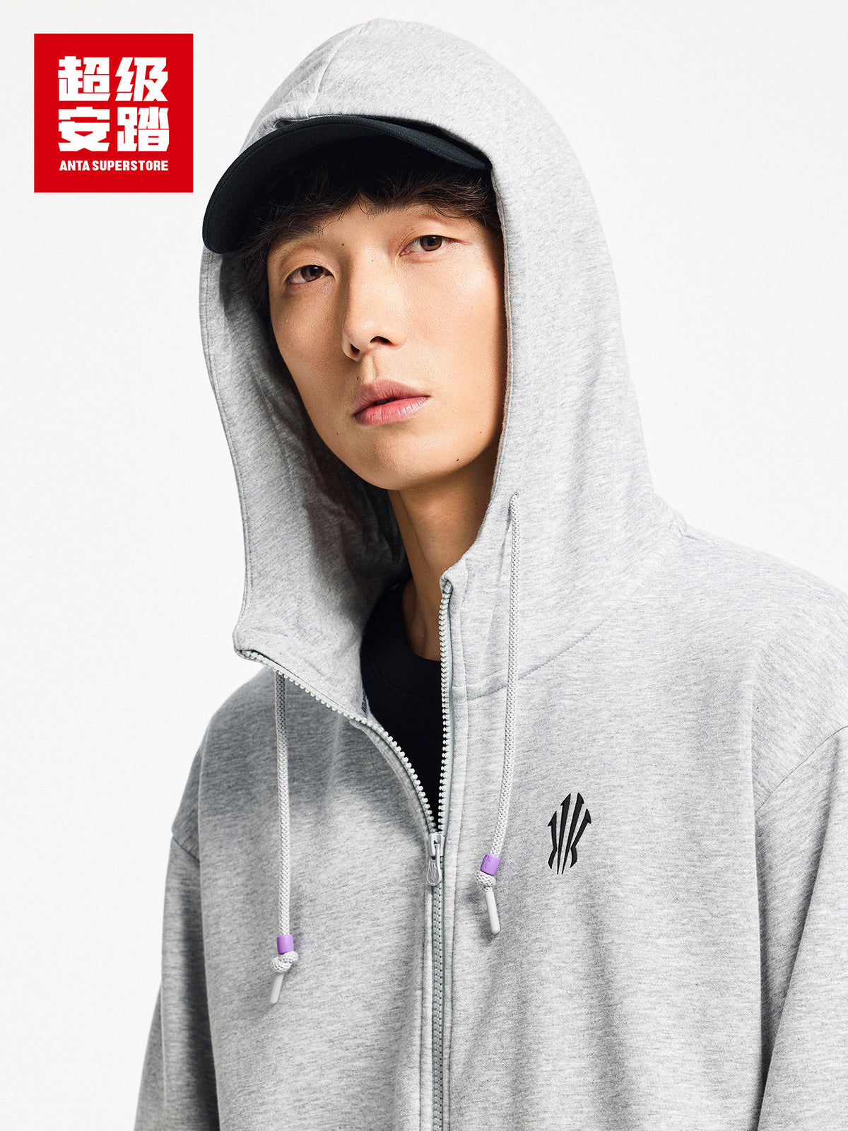 ANTA カイリーアービング 裏起毛 フーデッド カーディガン | ANTA Kyrie Irving Fleece-Lined Hooded Cardigan