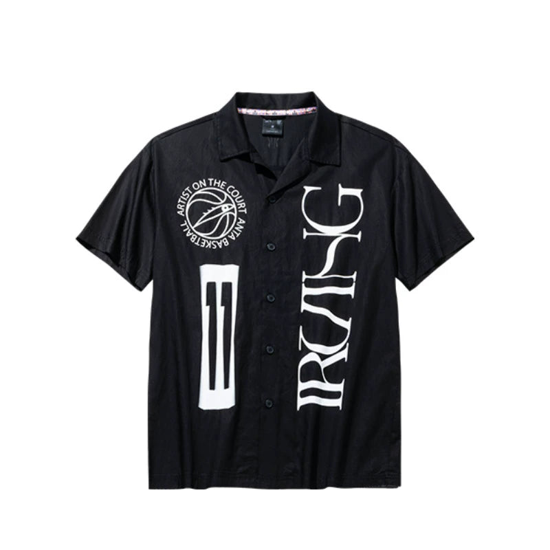 ANTA カイリーアービング "Artist On The Court" ポロ | ANTA Kyrie Irving Short-sleeved Shirt Loose and Breathable Top Summer